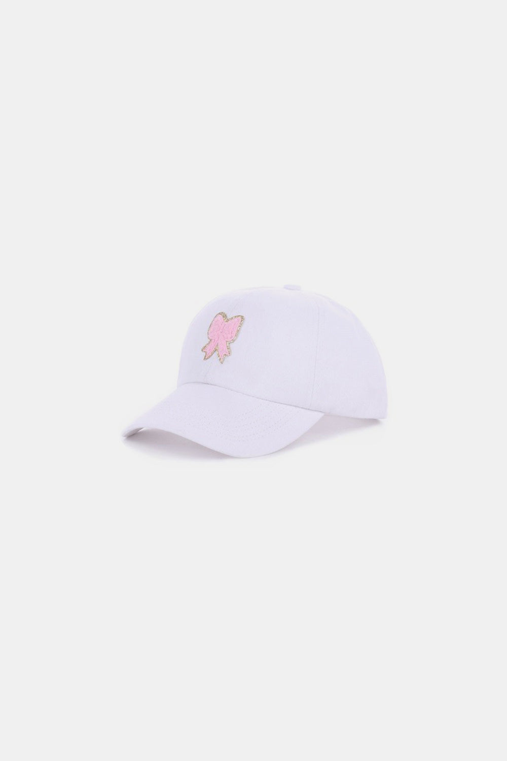 Zenana Ribbon Bow Chenille Patch Baseball Cap Zenana Ribbon Bow Chenille Patch Baseball Cap - TopFashionHQ