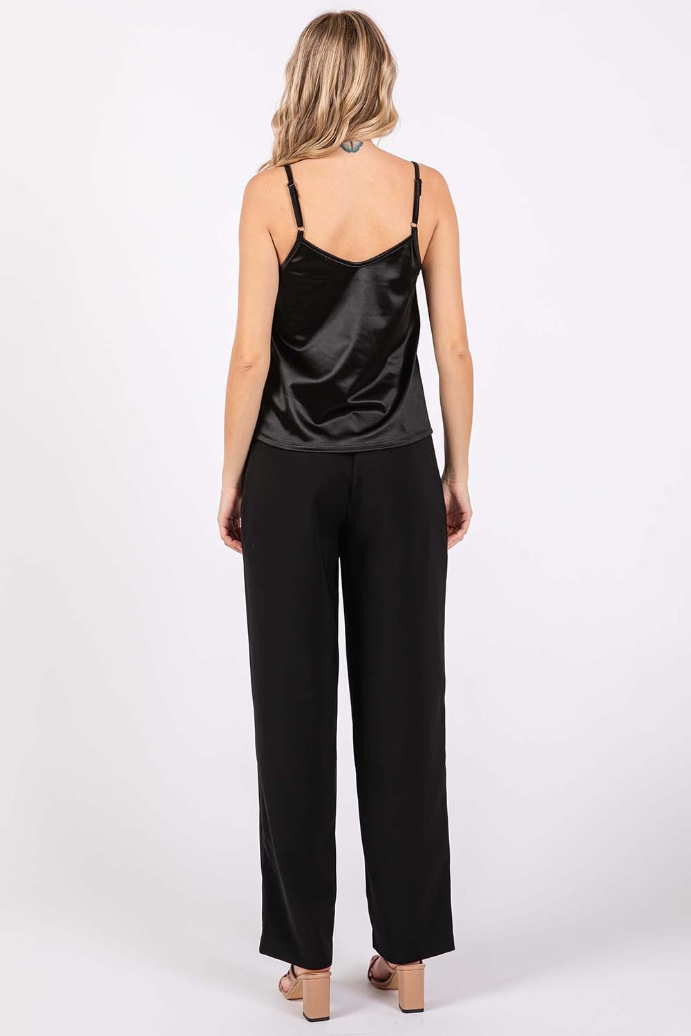 GeeGee High-Waisted Pleated Pants GeeGee High-Waisted Pleated Pants - TopFashionHQ