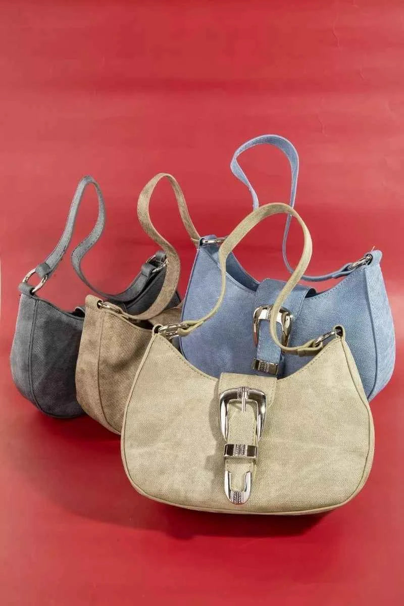 Fame Buckle Detail Hobo Shoulder Bag Fame Buckle Detail Hobo Shoulder Bag