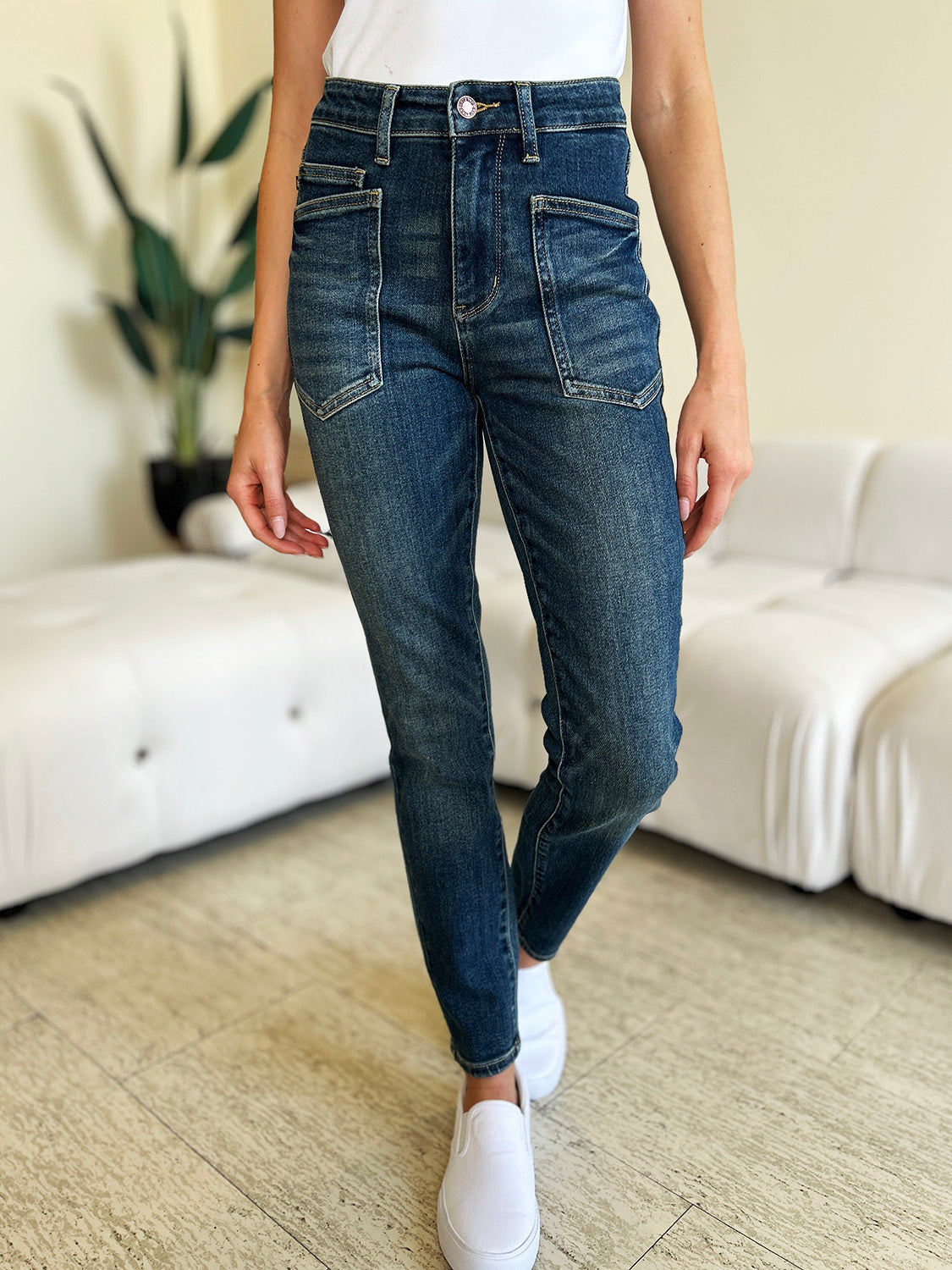 Judy Blue Full Size High Waist Skinny Jeans Judy Blue Full Size High Waist Skinny Jeans - TopFashionHQ