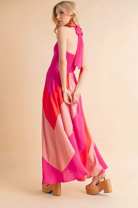 Aemi+Co Color Block Sleeveless Maxi Dress 9df896ce35564f22923b72537bac2818-Max-Origin
