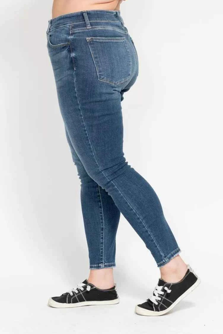 Judy Blue Full Size High Rise Button Fly Skinny Jeans Plus Size Judy Blue Full Size High Rise Button Fly Skinny Jeans Plus Size