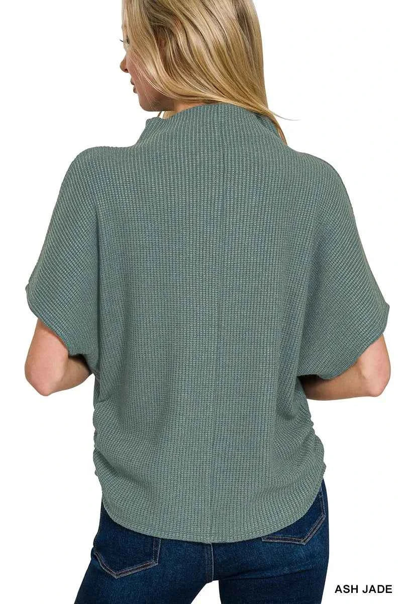 Zenana Mock Neck Top and Pants Sweater Set Zenana Mock Neck Top and Pants Sweater Set