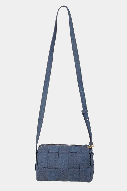 Fame Woven Crossbody Bag with Adjustable Strap Fame Woven Crossbody Bag with Adjustable Strap