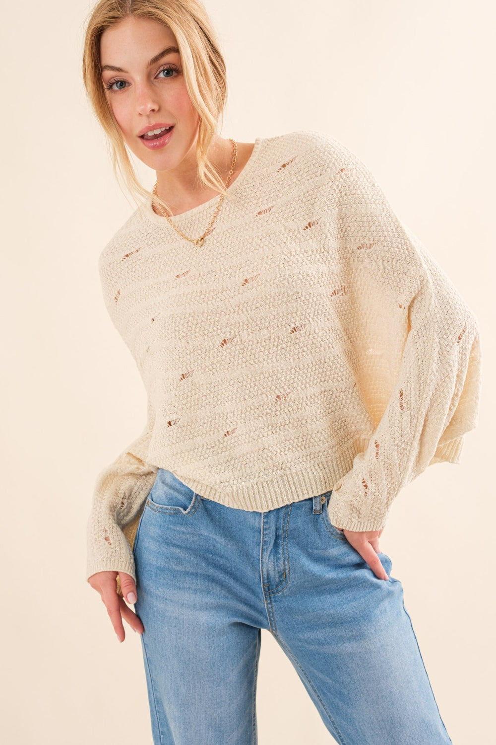 And The Why Dolman Sleeves Sweater And The Why Dolman Sleeves Sweater - TopFashionHQ