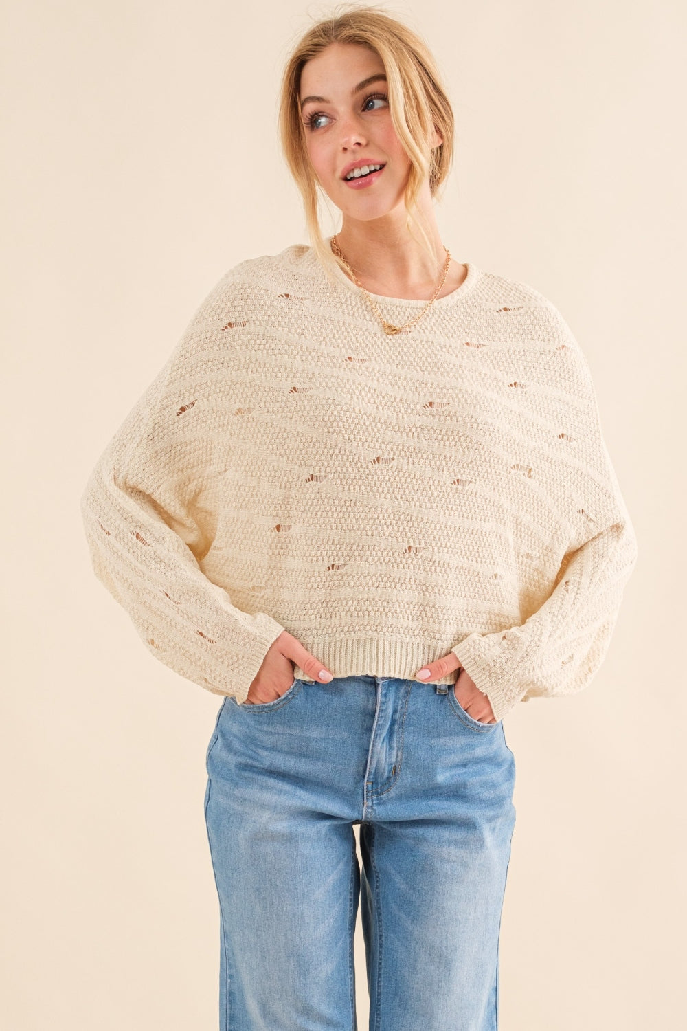 And The Why Dolman Sleeves Sweater And The Why Dolman Sleeves Sweater - TopFashionHQ