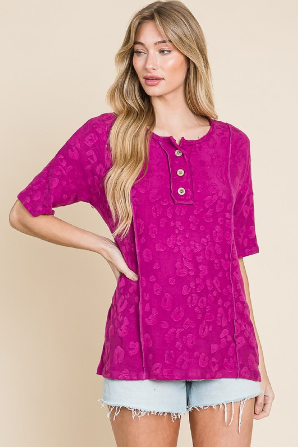 BOMBOM At The Fair Animal Textured Top BOMBOM At The Fair Animal Textured Top - TopFashionHQ