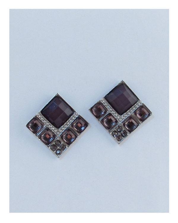 Squared faux stone earrings Squared faux stone earrings - TopFashionHQ