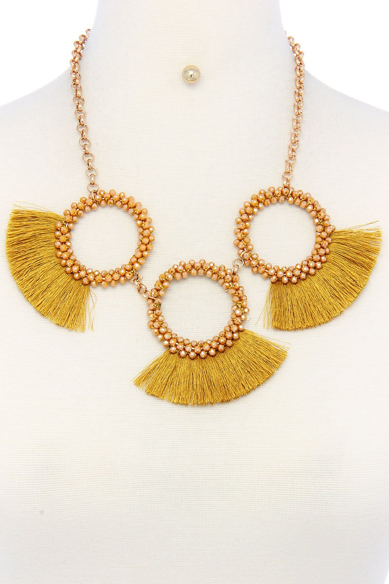Fashion chunky stylish necklace and earring set product image