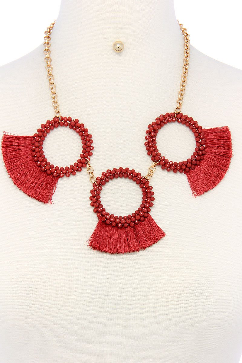 Fashion chunky stylish necklace and earring set product image