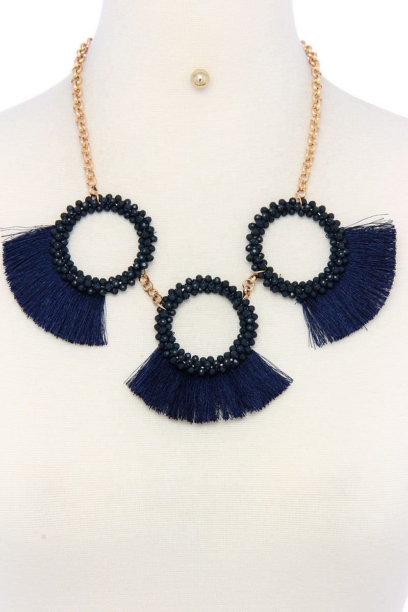 Fashion chunky stylish necklace and earring set product image