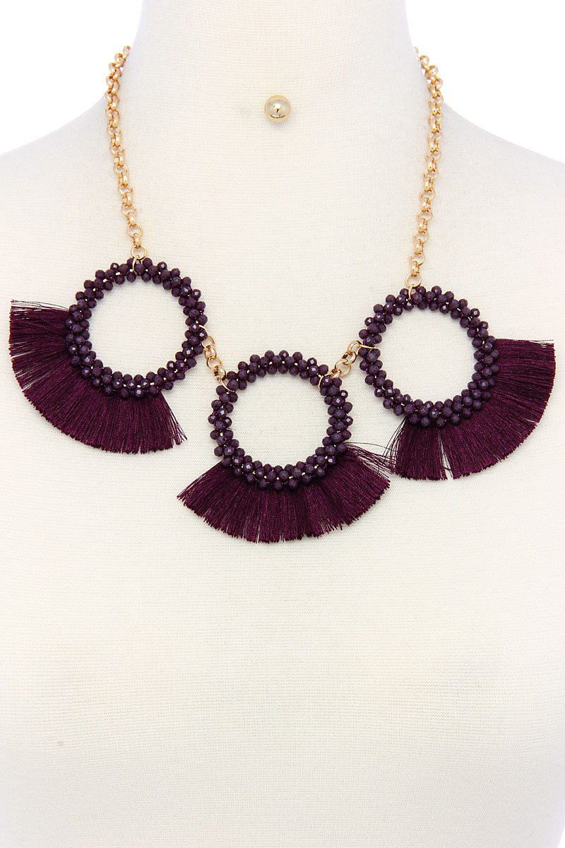 Fashion chunky stylish necklace and earring set product image