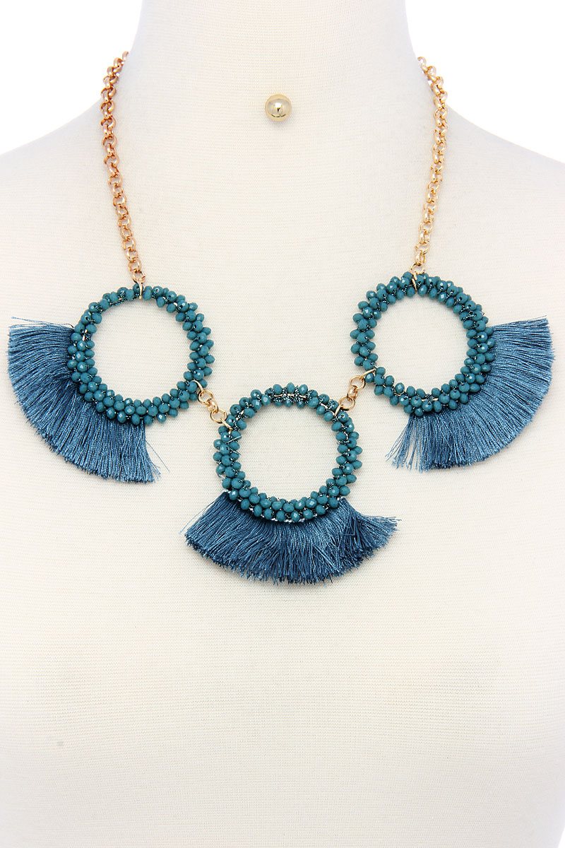 Fashion chunky stylish necklace and earring set product image