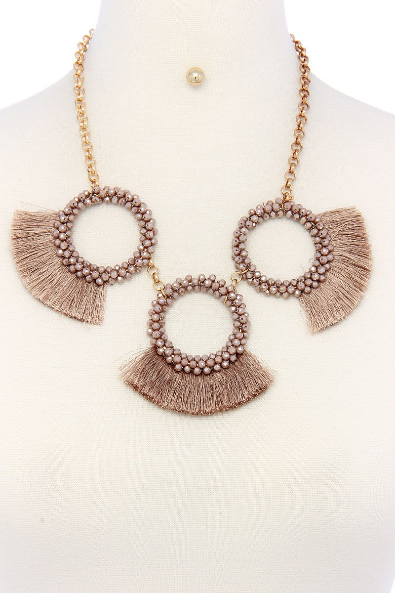 Fashion chunky stylish necklace and earring set product image