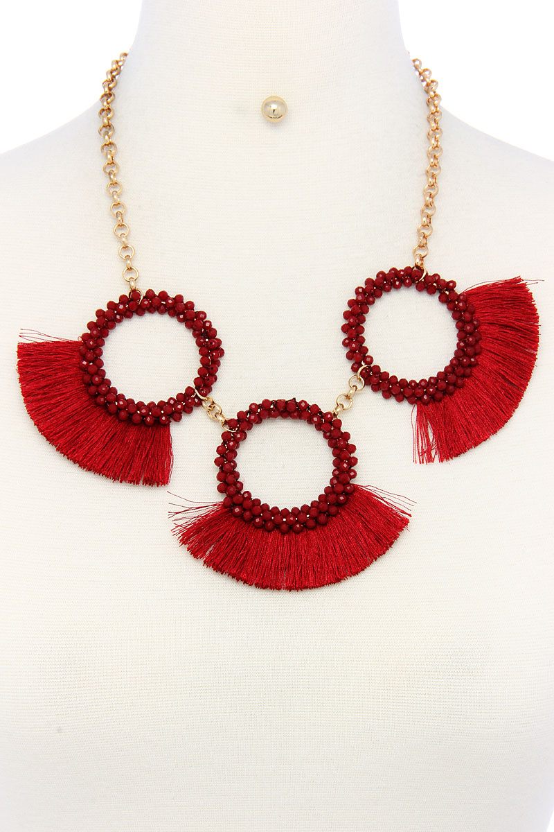 Fashion chunky stylish necklace and earring set product image