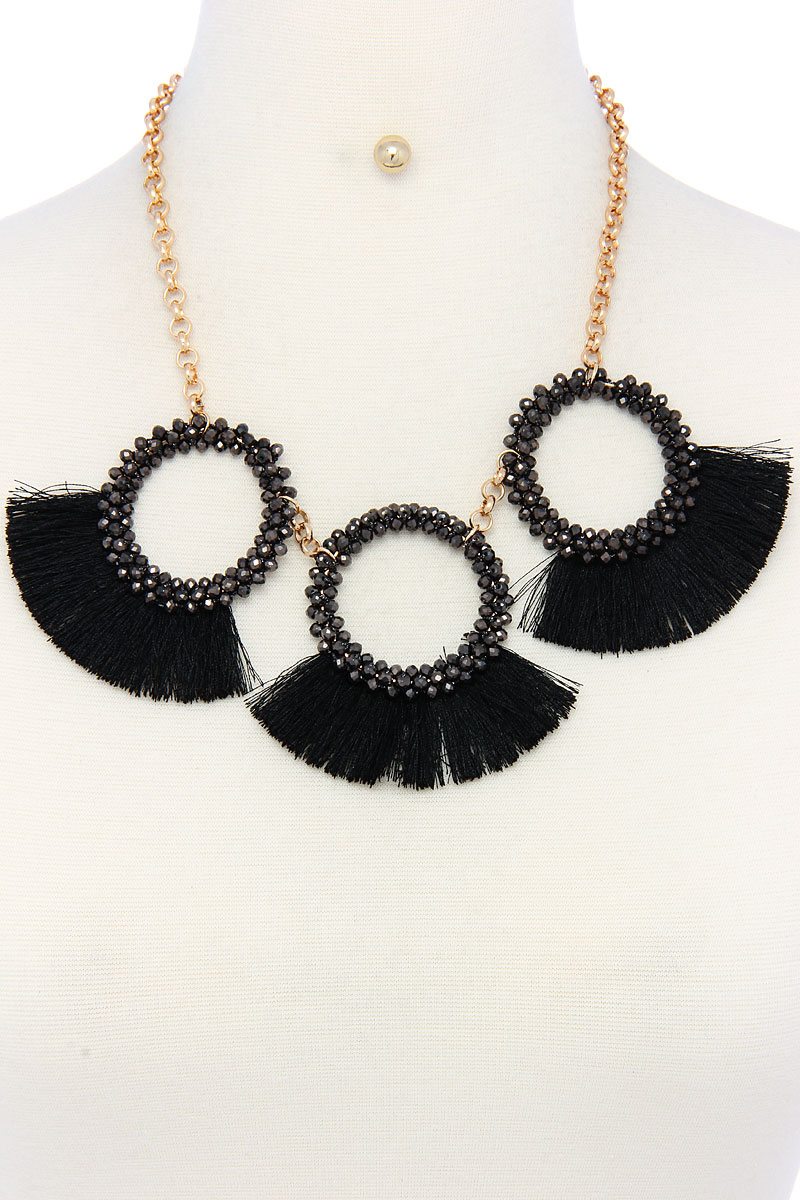Fashion chunky stylish necklace and earring set product image