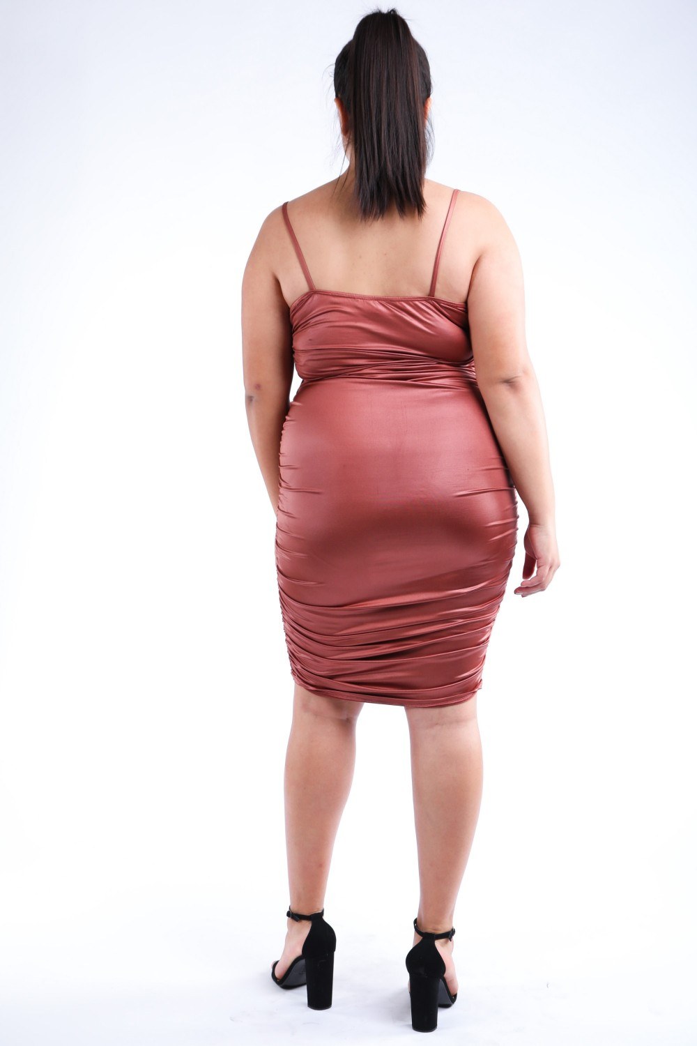 Ruched Pu Dress product image