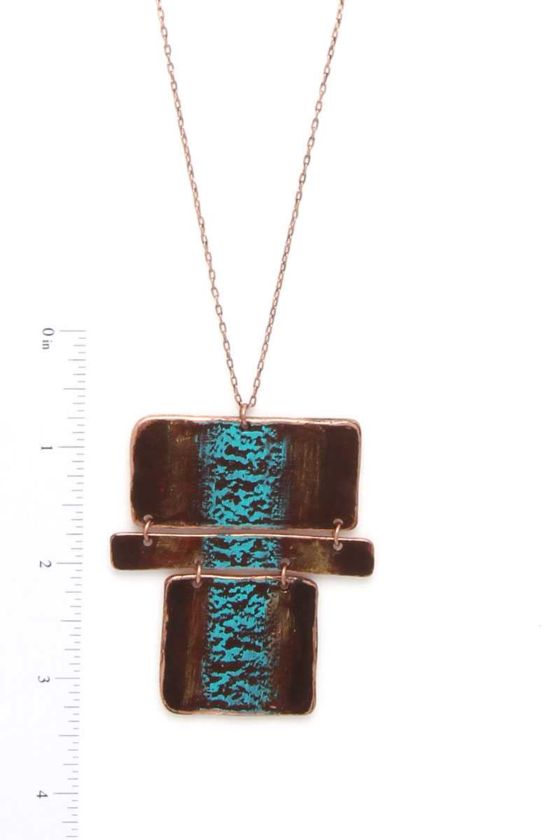 Rectangular Shape Pendant Necklace product image