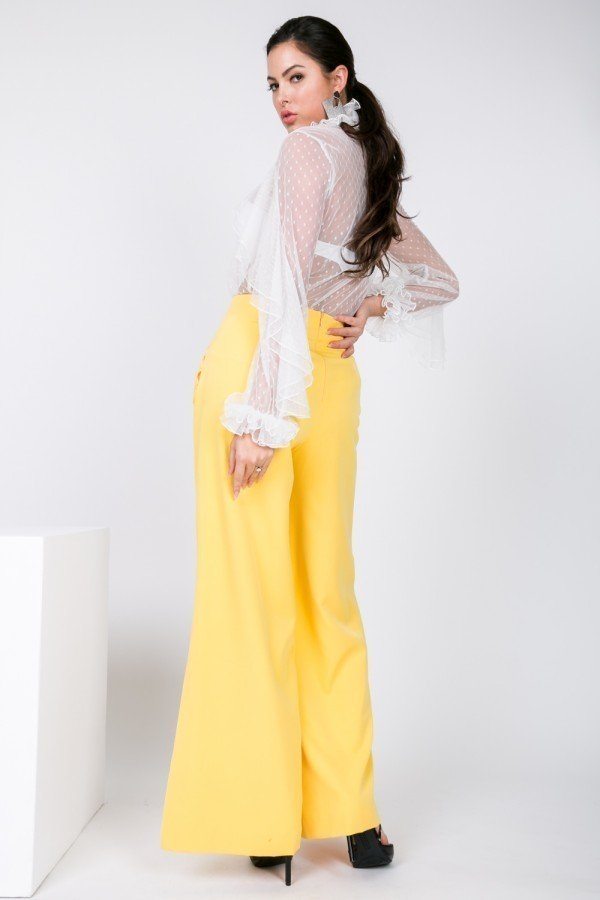 Side Slit Detail Wide Leg Pants product image