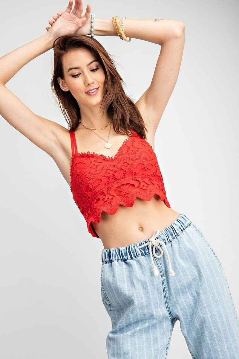 Crochet Laced Bralette Top Crochet Laced Bralette Top
