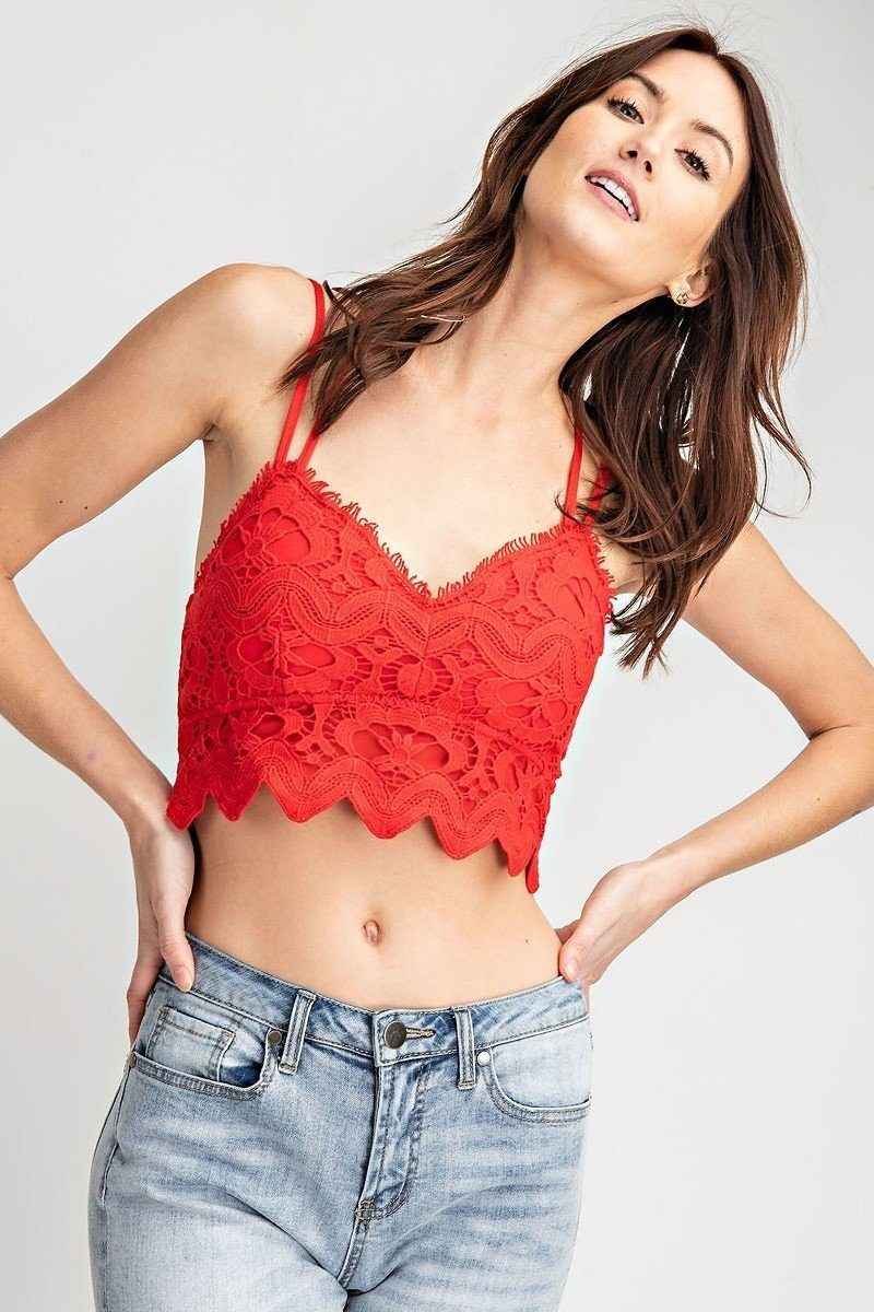 Crochet Laced Bralette Top Crochet Laced Bralette Top