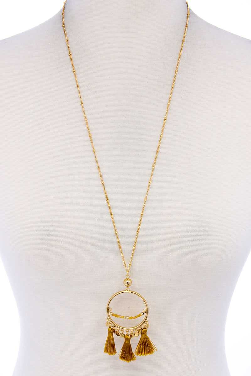 Modern Fashion Cute Tassel Pendant Necklace product image