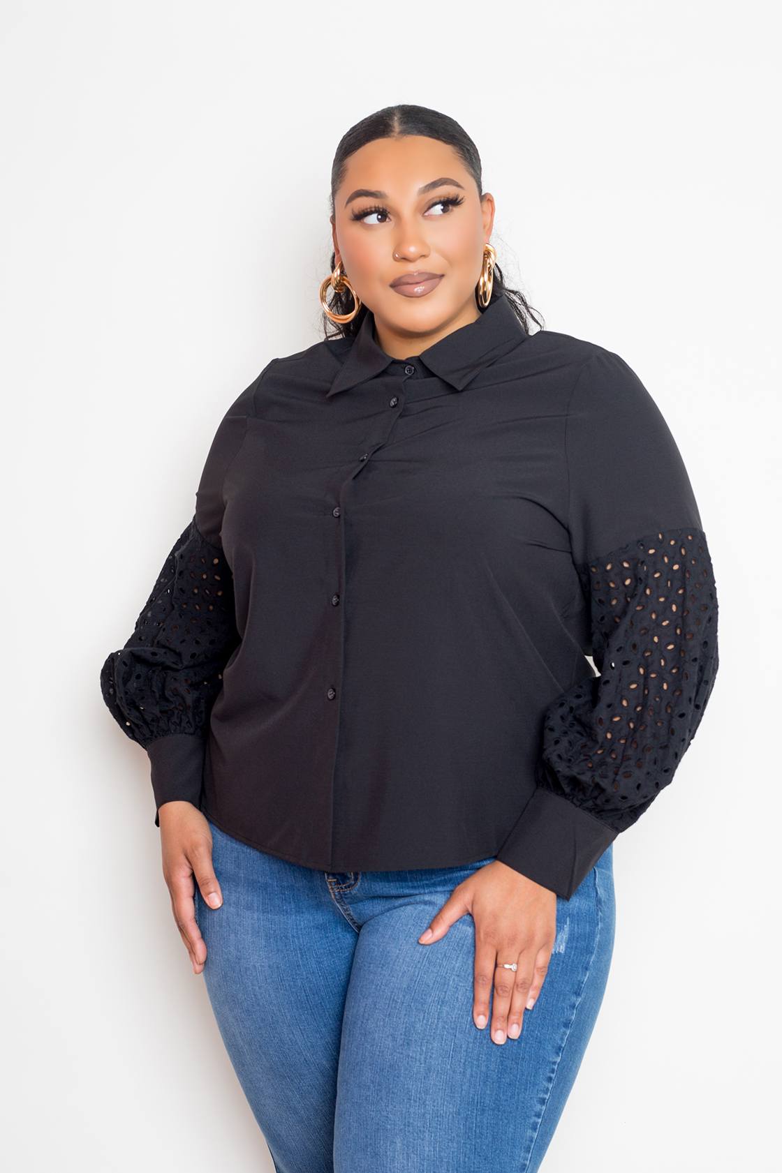 Blouse With Punched Sleeves product image