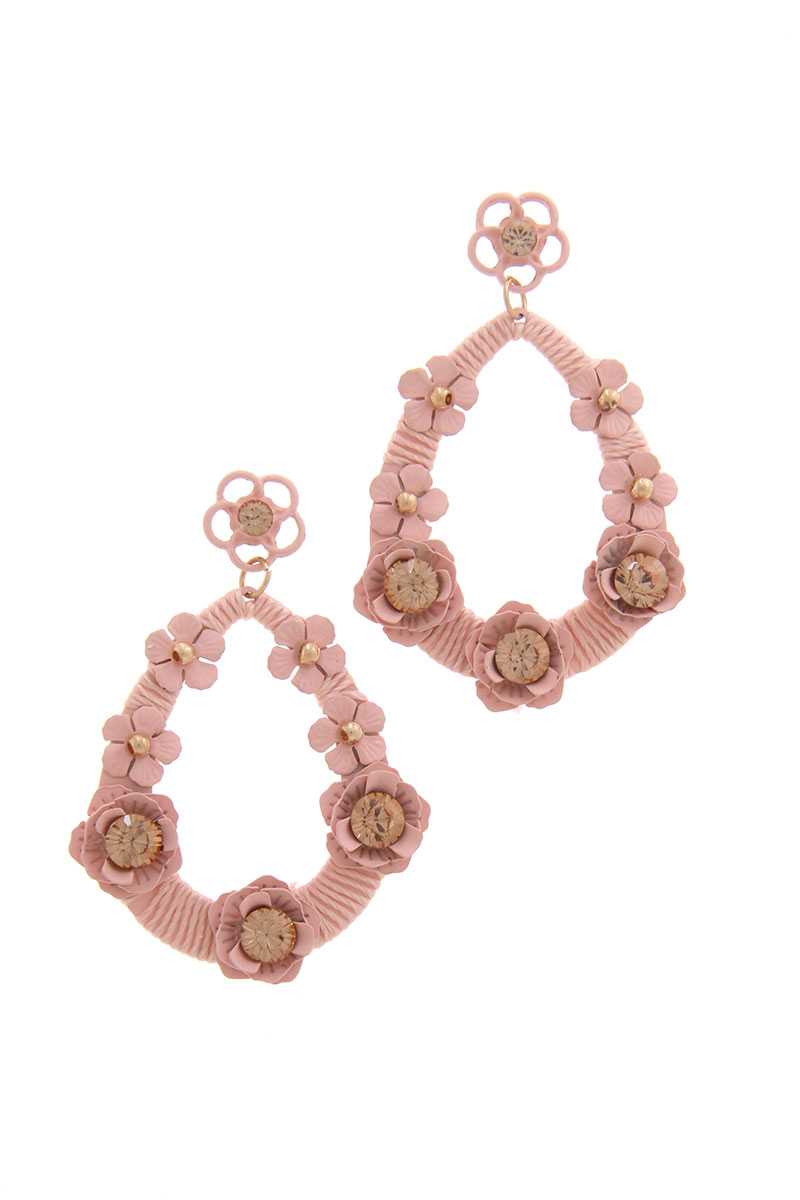 Floral Post Drop Earring product image