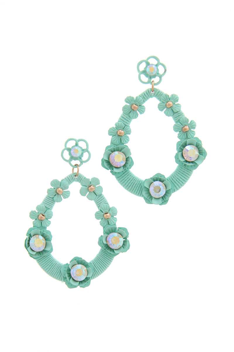 Floral Post Drop Earring product image