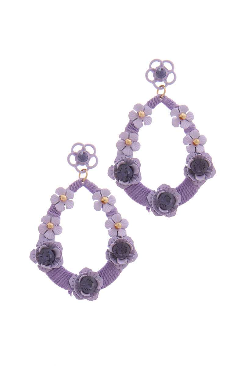 Floral Post Drop Earring product image