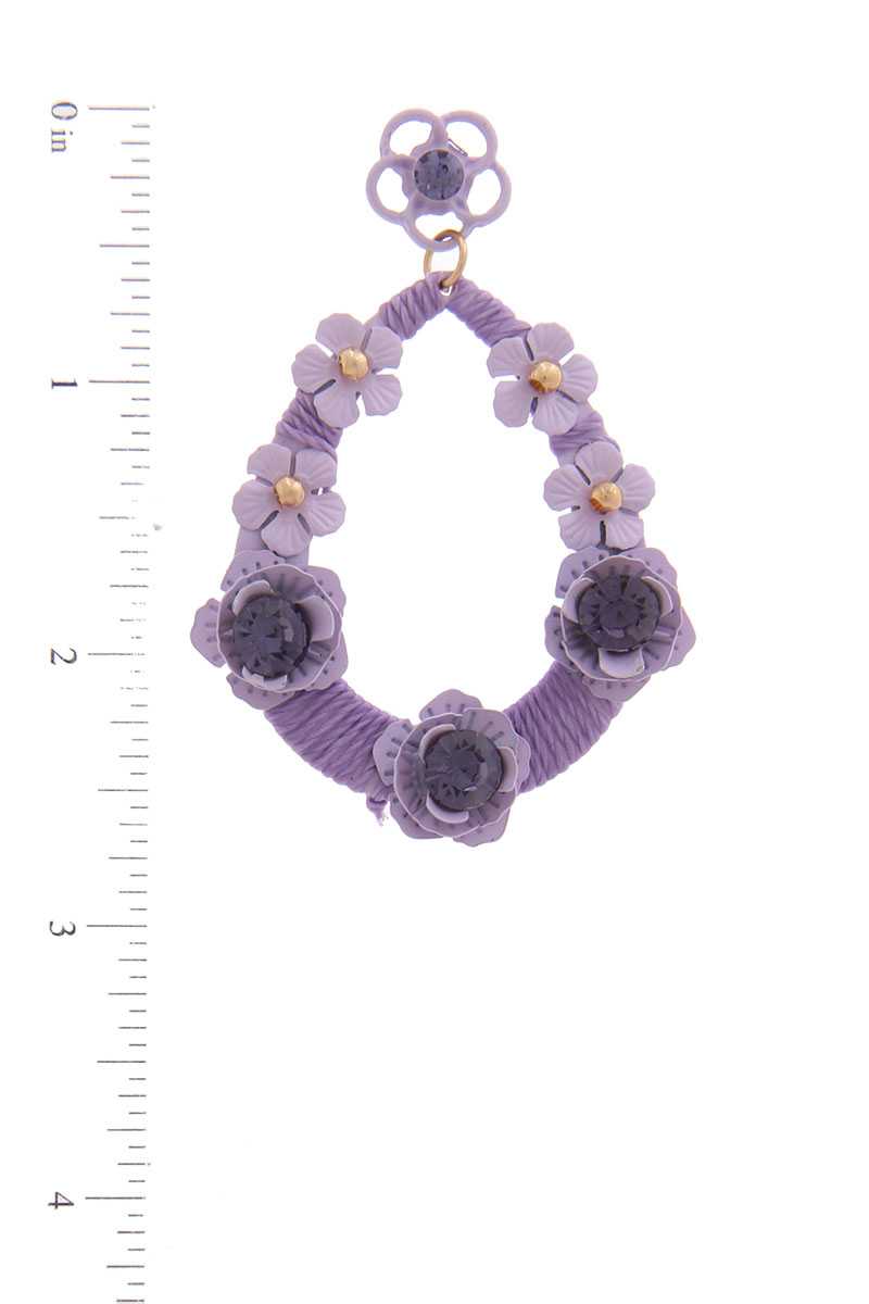 Floral Post Drop Earring product image