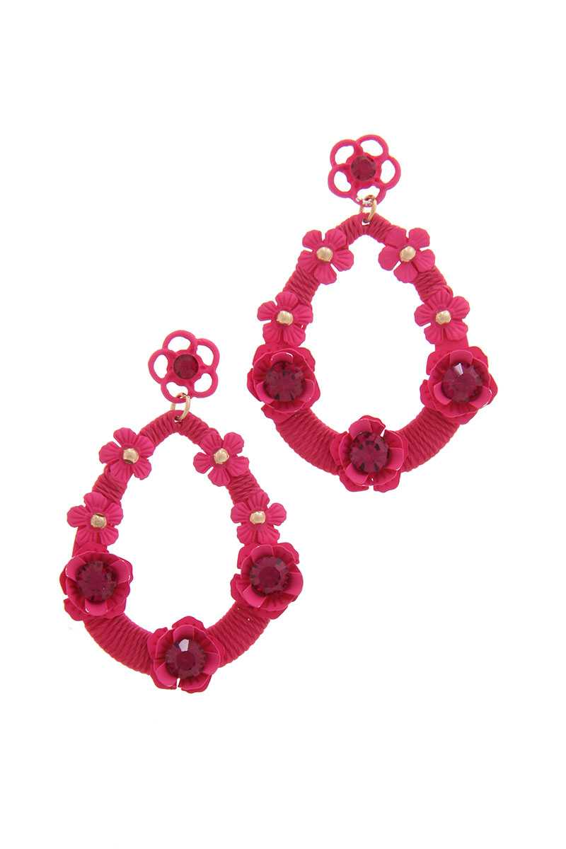 Floral Post Drop Earring product image