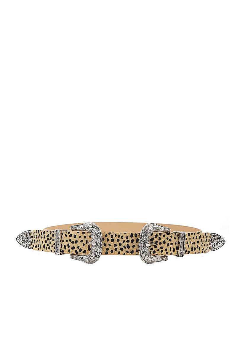 Fashion Chic Trendy Double Buckle Leopar Belt product image