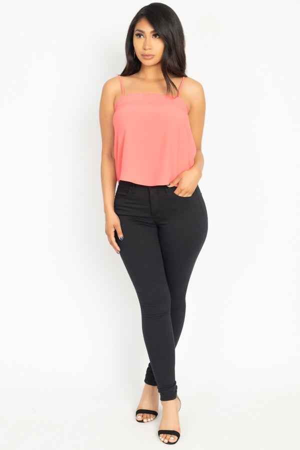 Scallop Opening Cami Top Scallop Opening Cami Top