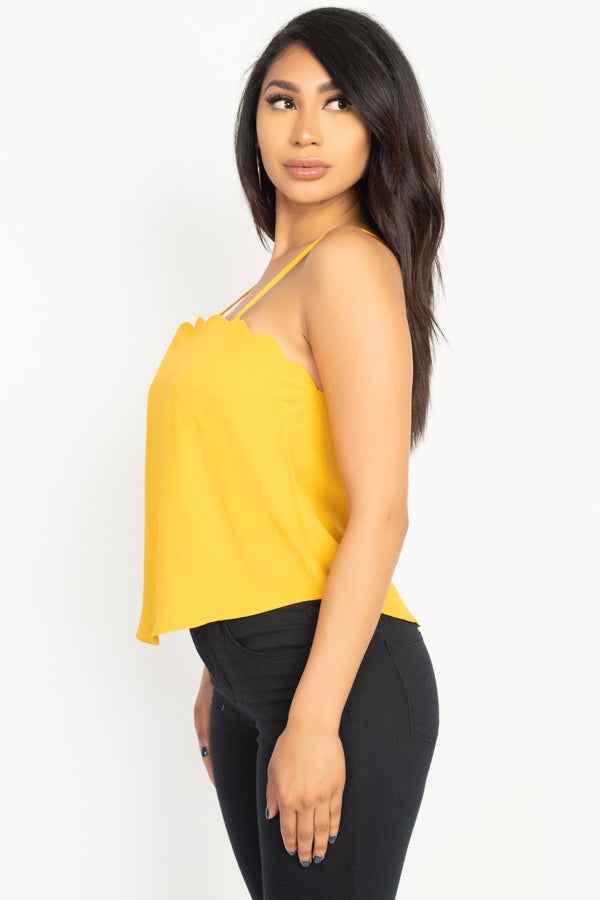 Scallop Opening Cami Top Scallop Opening Cami Top
