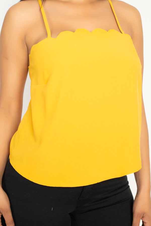 Scallop Opening Cami Top Scallop Opening Cami Top
