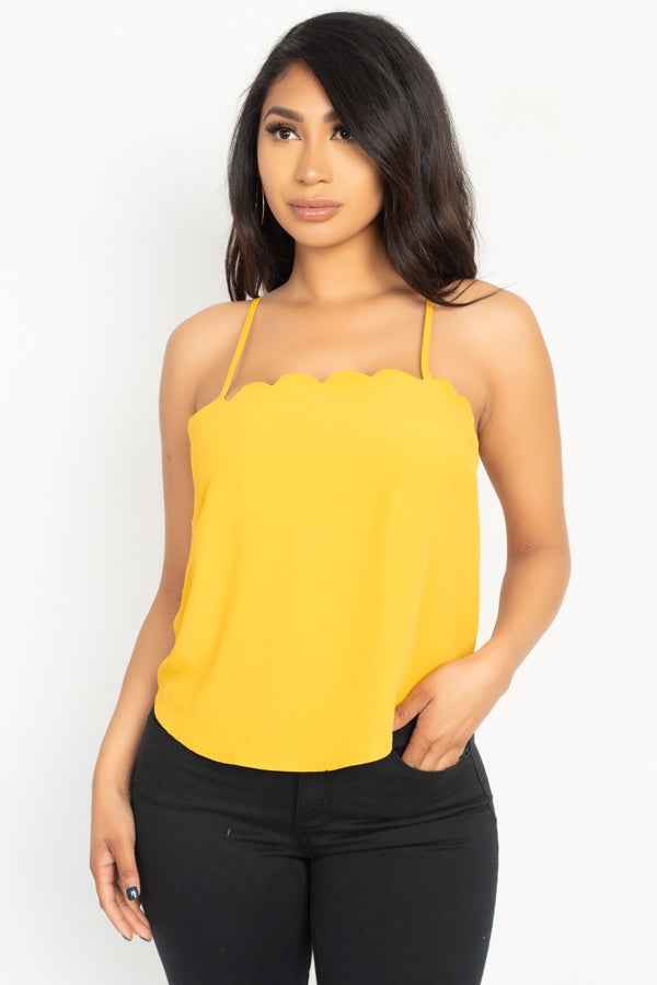 Scallop Opening Cami Top Scallop Opening Cami Top