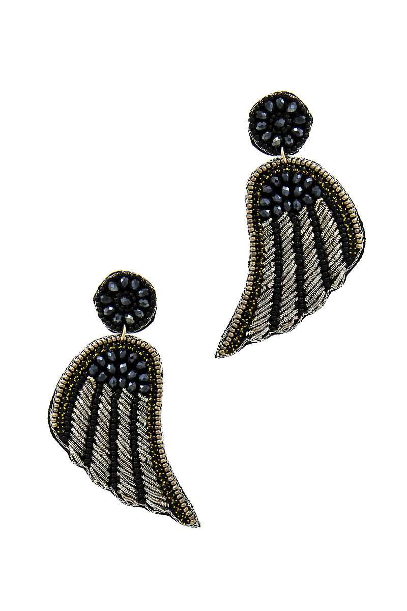Fashion Modern Wing Patch Drop Earring product image