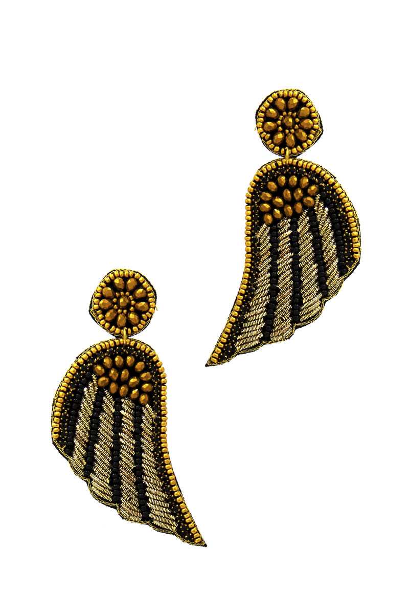 Fashion Modern Wing Patch Drop Earring product image