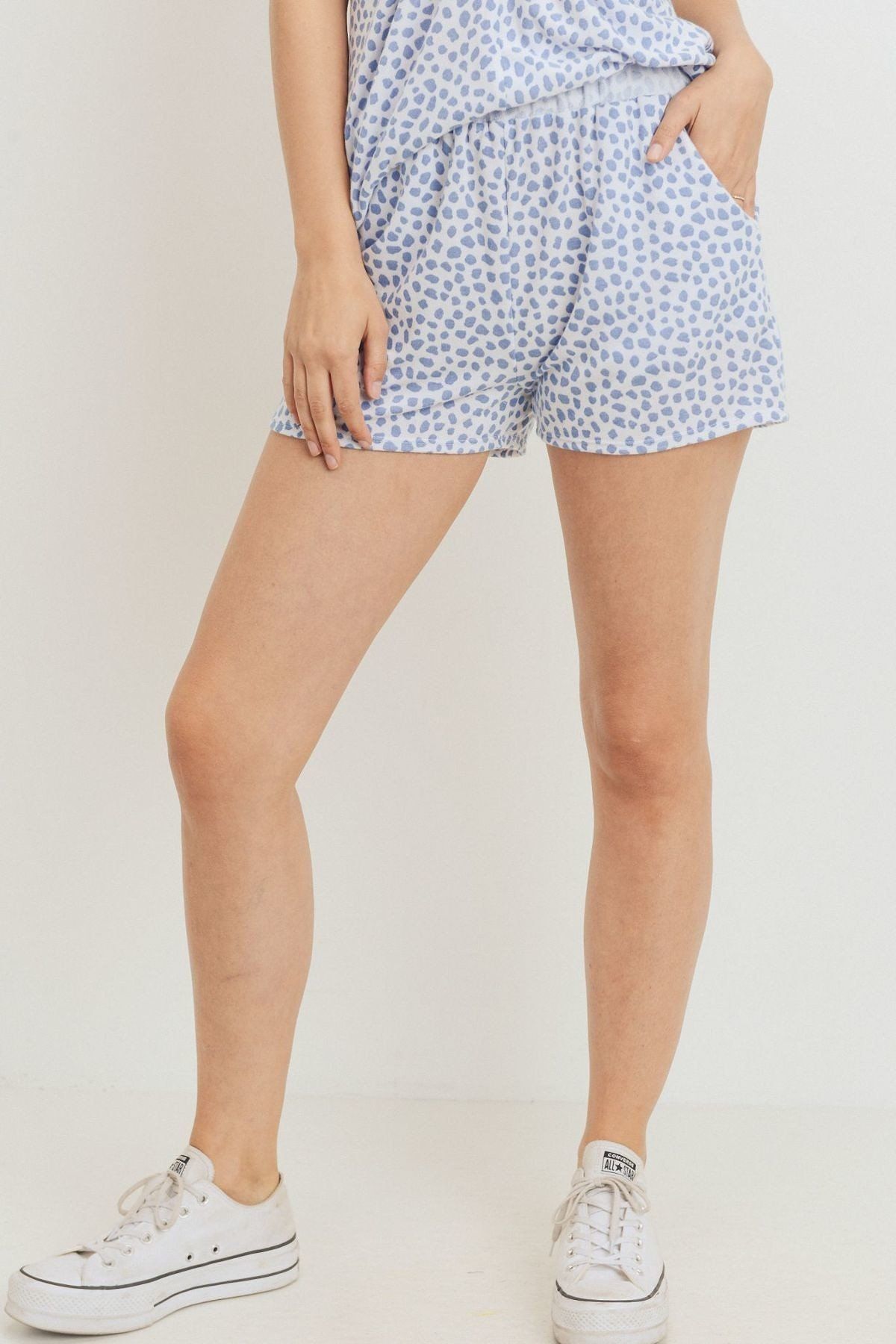 Leopard Printed Terry Short Pants product image