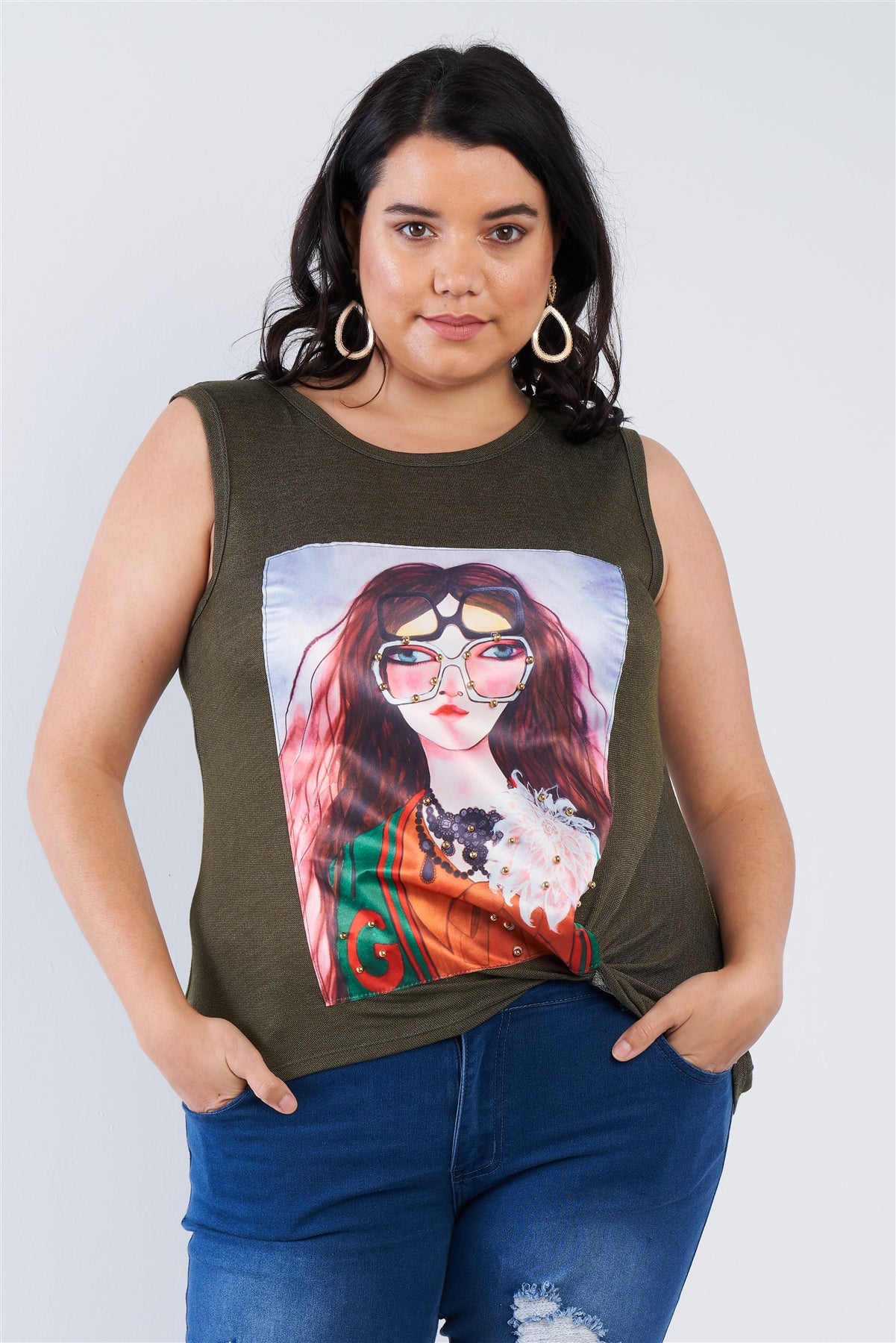 Plus Size Shady Girl Graphic Top product image