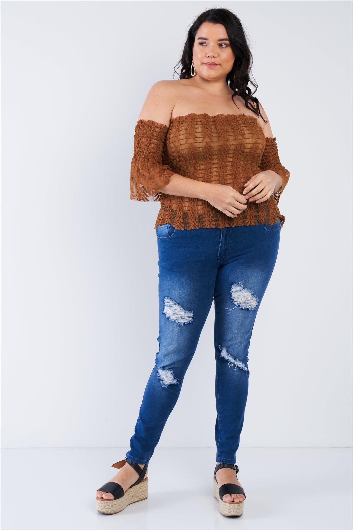 Off The Shoulder Plus Size Top product image
