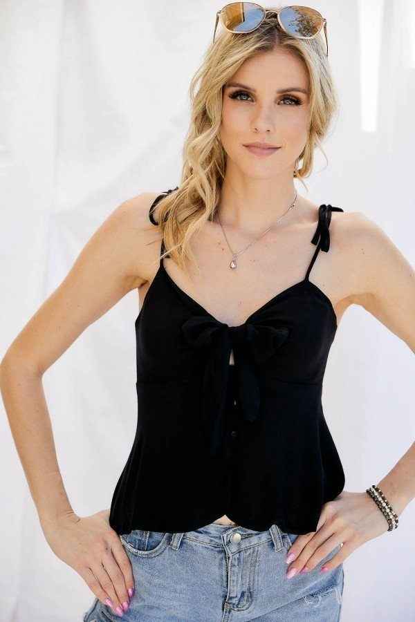 Cutout Detail Ruched Twist Bow Sweetheart Neckline Smocked Back Ribbon Tie Spaghetti Strap Cami Top Cutout Detail Ruched Twist Bow Sweetheart Neckline Smocked Back Ribbon Tie Spaghetti Strap Cami Top