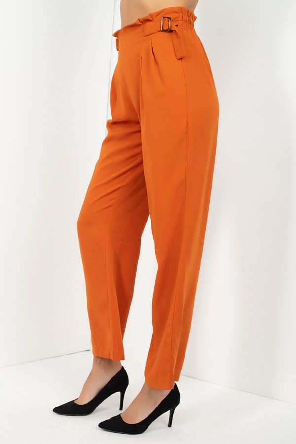 High Waist Paperbag Wide Pants product image