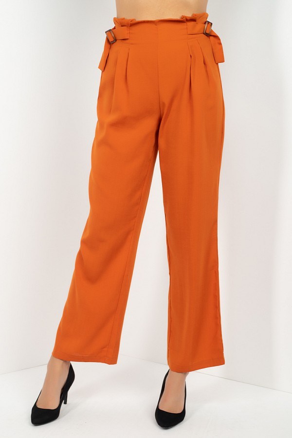 High Waist Paperbag Wide Pants product image