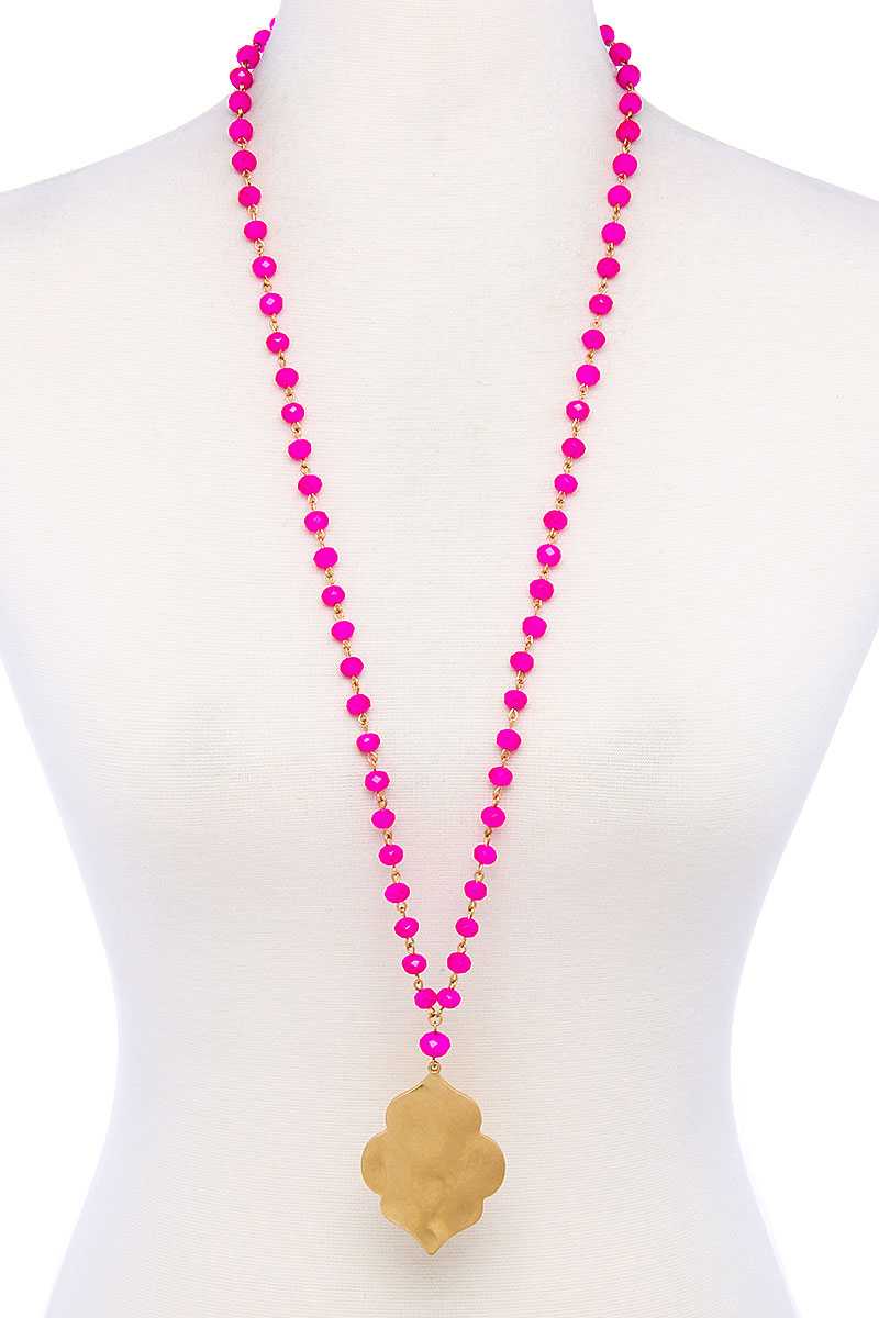 Designer Multi Bead Pendant Necklace product image