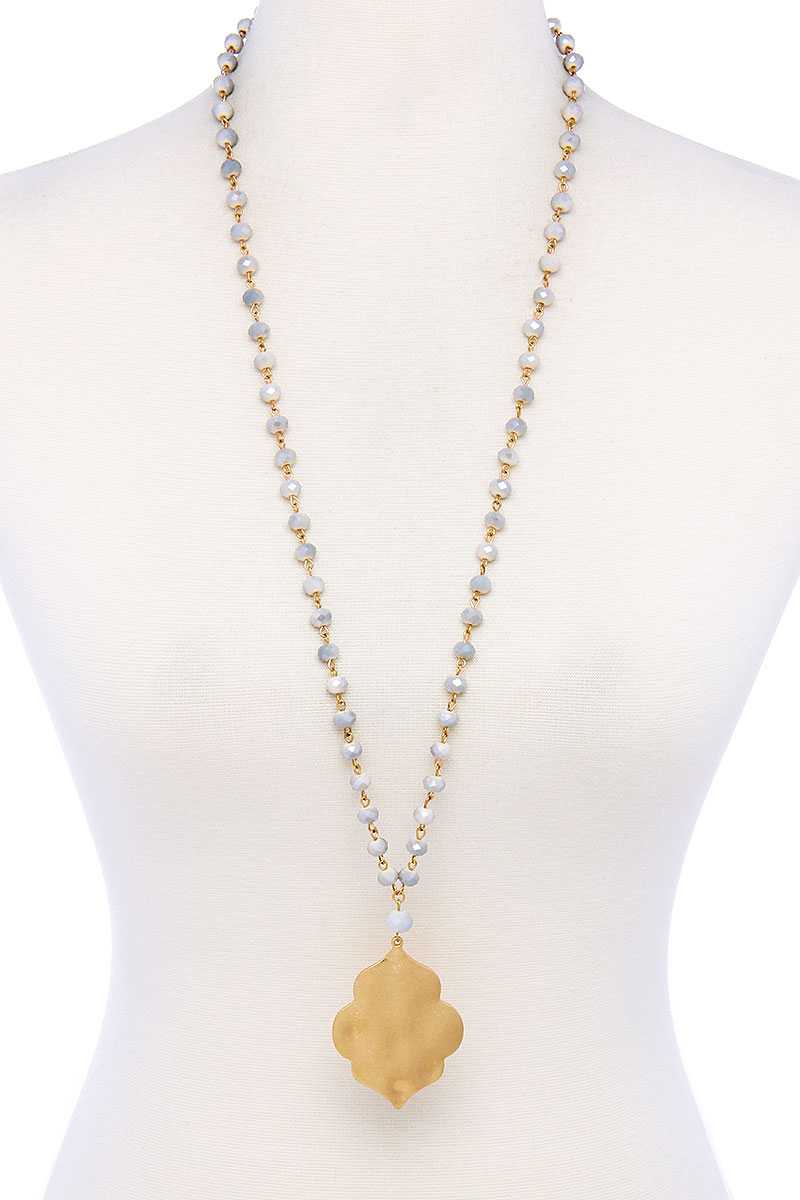 Designer Multi Bead Pendant Necklace product image