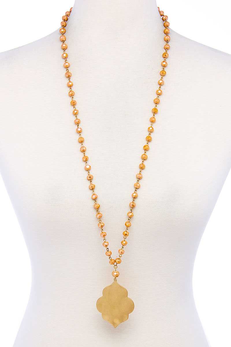 Designer Multi Bead Pendant Necklace product image