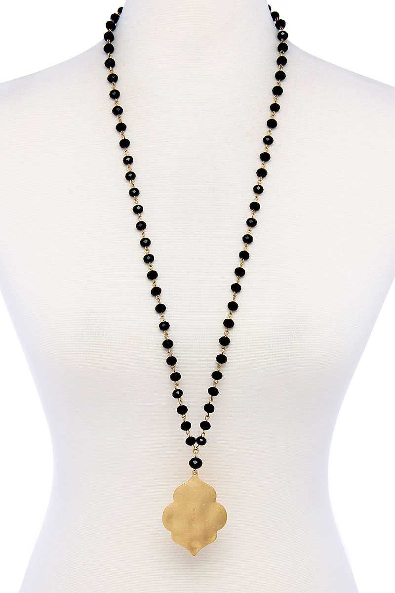 Designer Multi Bead Pendant Necklace product image
