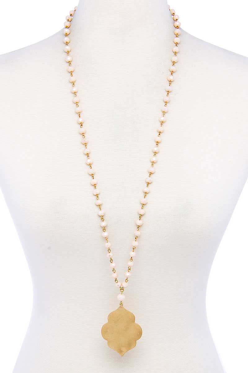 Designer Multi Bead Pendant Necklace product image